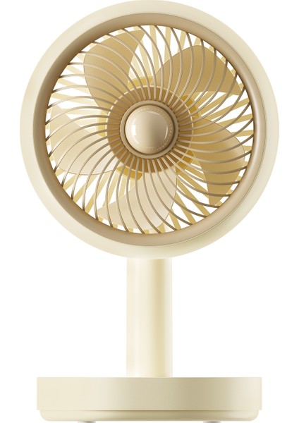 AFN22 Krem 500MAH 3 Hız Kademeli Masaüstü USB Fan