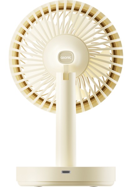 AFN22 Krem 500MAH 3 Hız Kademeli Masaüstü USB Fan indirimleri