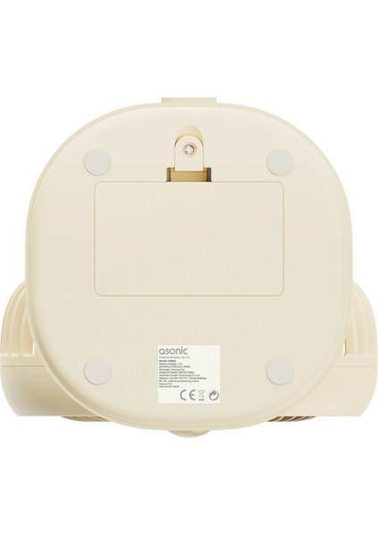 AFN22 Krem 500MAH 3 Hız Kademeli Masaüstü USB Fan