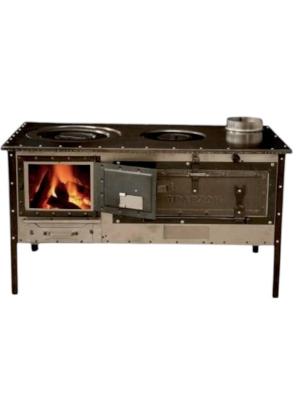 Trabzon Kuzine Soba 2 mm Çok Amaçlı Bahçe Tipi Kuzine Soba Özel El Yapımı Soba modelleri