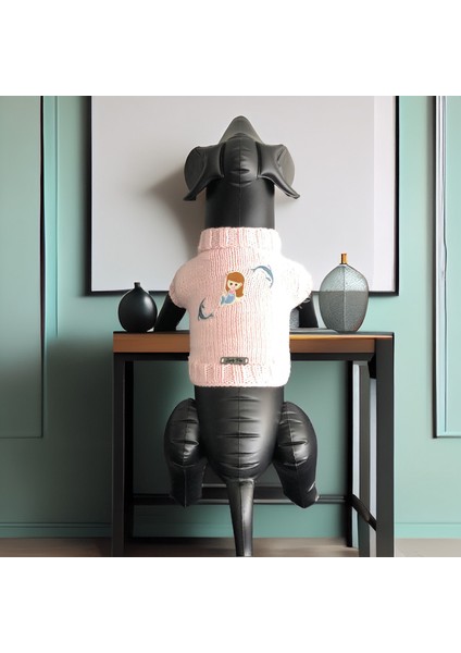 Köpek Için Deniz Kızı Açık Pembe Kazak