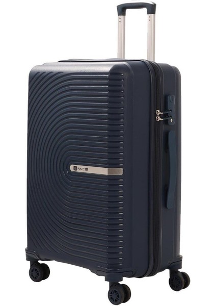 V374 Ultra Hafif Plastik Materyal Polipropilen Büyük Boy Valiz - Lacivert fiyatları