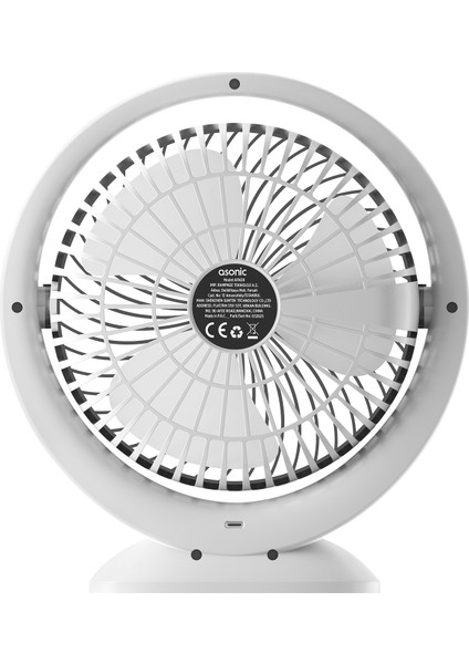 AFN25 Beyaz/siyah Type-C Masaüstü USB Fan indirimleri