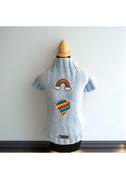 Köpek Için Gökkuşağı Balonu Açık Mavi Kazak fiyatları