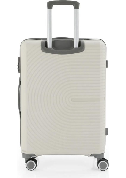 V374 Ultra Hafif Plastik Materyal Polipropilen Orta Boy Valiz - Kemik Gri modelleri