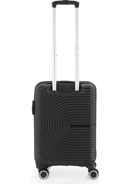 V374 Ultra Hafif Plastik Materyal Polipropilen Kabin Boy Valiz - Siyah fiyatları