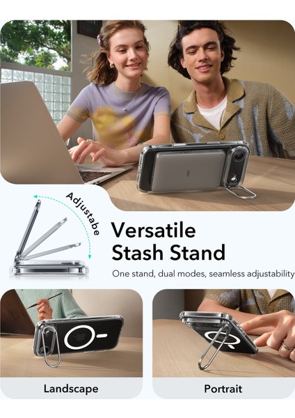 Apple iPhone 17 Air Classic Hybrid Kamera Kontrol Koruma Butonlu Magsafe Standlı Kapak Kılıf indirimleri