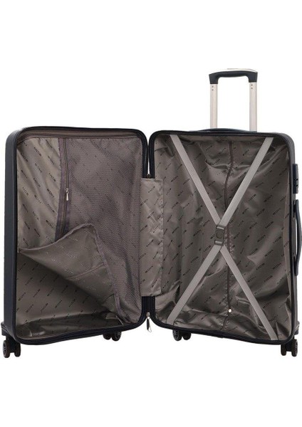 V374 Ultra Hafif Plastik Materyal Polipropilen Kabin Boy Valiz - Lacivert fiyatları