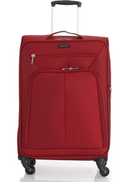 V116 Lüx Kumaş Kabin Boy Valiz V116 - Bordo modelleri
