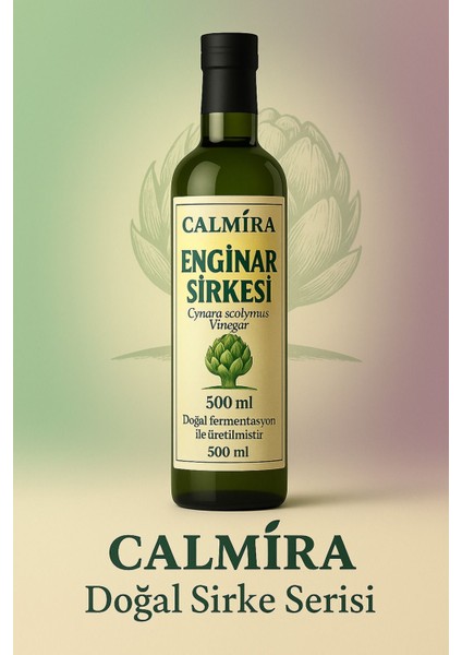 Enginar Sirkesi 500ML Doğal Fermantasyon (Natural Fermentation Artichoke Vinegar)