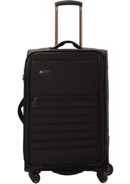 Lüx Kumaş Orta Boy Valiz V102 - Siyah