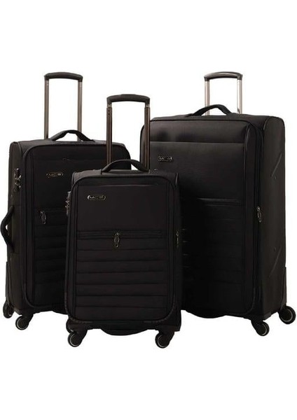 Lüx Kumaş Orta Boy Valiz V102 - Siyah fiyatları