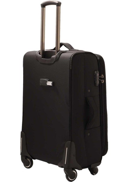 Lüx Kumaş Orta Boy Valiz V102 - Siyah modelleri