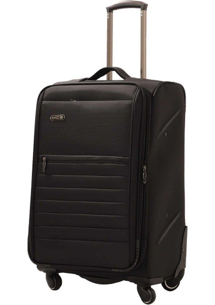 Lüx Kumaş Orta Boy Valiz V102 - Siyah fırsatları