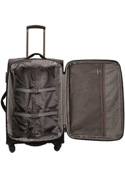 Lüx Kumaş Orta Boy Valiz V102 - Siyah indirimleri