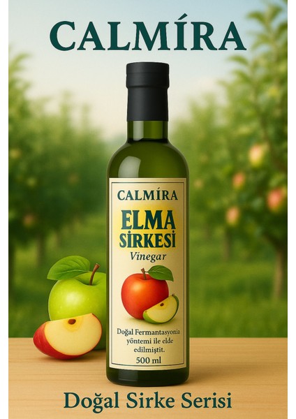 Elma Sirkesi 500 ml - Doğal Fermantasyon Apple Cider Vinegar - Dinlendirilmiş Içimlik
