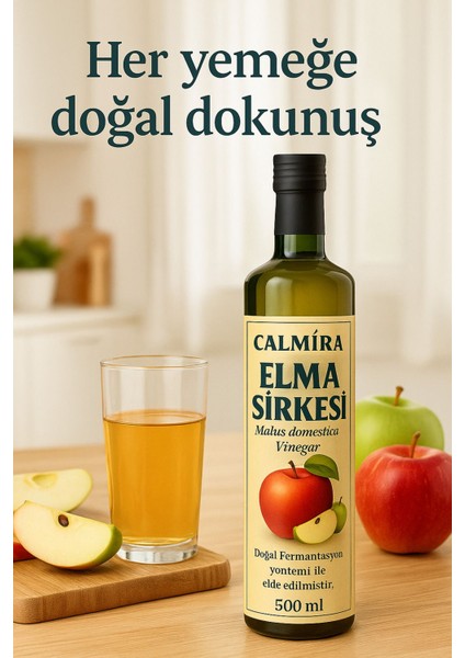 Elma Sirkesi 500 ml - Doğal Fermantasyon Apple Cider Vinegar - Dinlendirilmiş Içimlik fiyatları