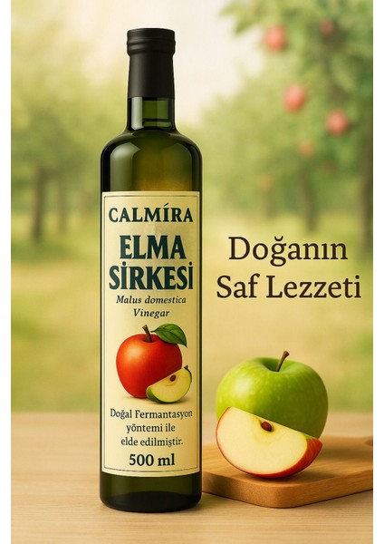 Elma Sirkesi 500 ml - Doğal Fermantasyon Apple Cider Vinegar - Dinlendirilmiş Içimlik fırsatları