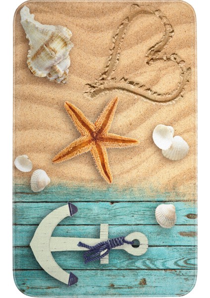 Dijital Baskı Modern Banyo Halısı Ikili Banyo Paspası LNA5045 100X60+60X50 cm fiyatları