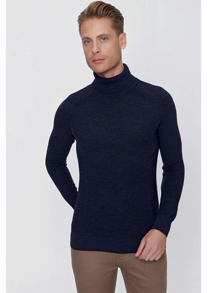 Tr 847 Slim Fit Lacivert Klasik Triko modelleri