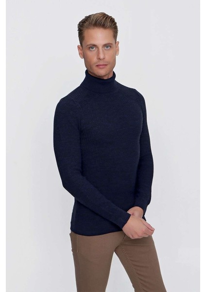 Tr 847 Slim Fit Lacivert Klasik Triko fırsatları