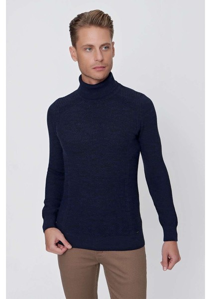 Tr 847 Slim Fit Lacivert Klasik Triko indirimleri