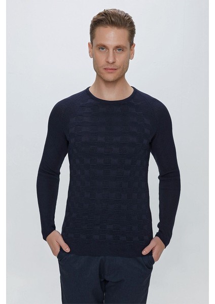 Tr 854 Slim Fit Lacivert Klasik Triko fırsatları
