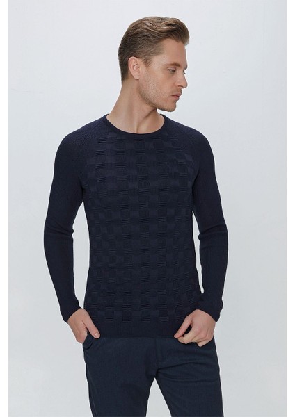 Tr 854 Slim Fit Lacivert Klasik Triko indirimleri