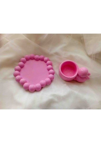 Modern ve Eğlenceli: Tavşanlı Şamdan ve Pembe Takı Düzenleyici Seti fiyatları