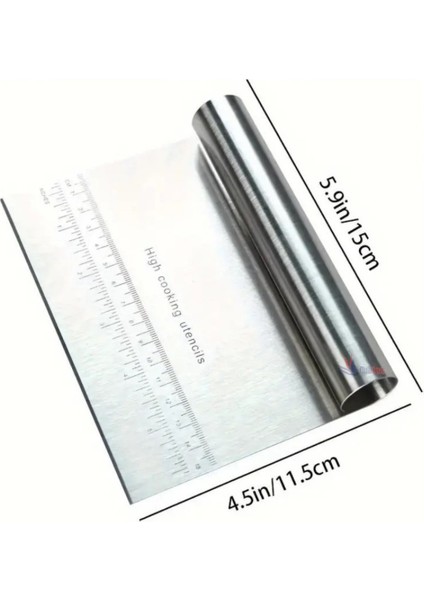 Paslanmaz Lüks Çelik Hamur Kesme Aparatı Çelik Kesici Kazıyıcı Pasta ve Kek Şekillendiren Spatula modelleri