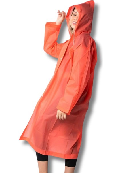 Kadın Erkek Yağmurluk Kapüşonlu Çıtçıtlı Eva Turuncu Yağmurluk BYMMRC881R14 fiyatları