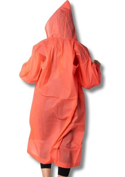 Kadın Erkek Yağmurluk Kapüşonlu Çıtçıtlı Eva Turuncu Yağmurluk BYMMRC881R14 modelleri
