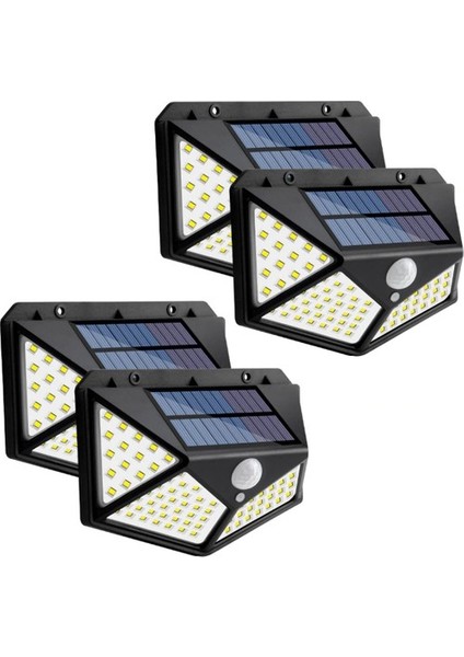 Güneş Enerjili Bahçe Lambası 100 LED 4'lü Paket Bahçe Aplik Bahçe Lambası Bahçe Aydınlatma modelleri