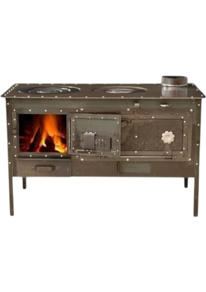 Kalın Tabzon Kuzine Soba 3 mm Çok Amaçlı Bahçe Tipi Kuzine Soba Özel El Yapımı Soba fiyatları