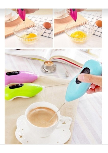 Premium Kalite Pratik Mini Mikser Kahve ve Süt Köpürtücüsü Yumurta Çırpıcısı