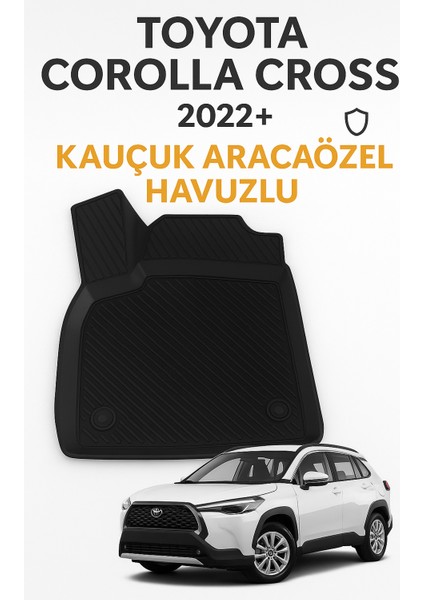 Toyota Corolla Cross 2022 Sonrası Uyumlu 3D Kauçuk Oto Paspas – Premium Seri fiyatları