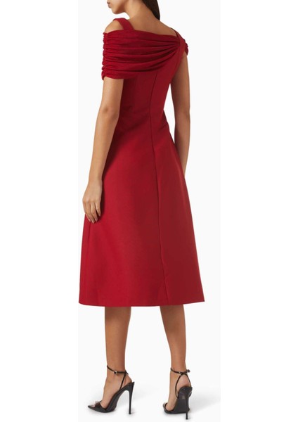 Midi Elbise Off Shoulder, A-Line, Şık ve Rahat modelleri