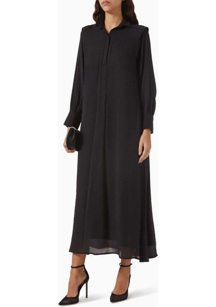 Ophelia Kemerli Elbise - Crinkle Chiffon Crepe, Şık ve Rahat Tasarım indirimleri
