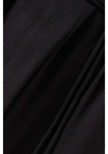 Ophelia Kemerli Elbise - Crinkle Chiffon Crepe, Şık ve Rahat Tasarım