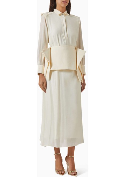 Ophelia Kemerli Elbise - Crinkle Chiffon Crepe ile Şık ve Rahat Seçenekler