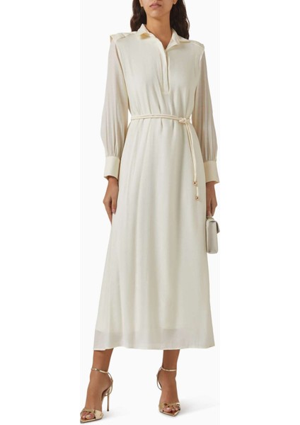 Ophelia Kemerli Elbise - Crinkle Chiffon Crepe ile Şık ve Rahat Seçenekler fırsatları