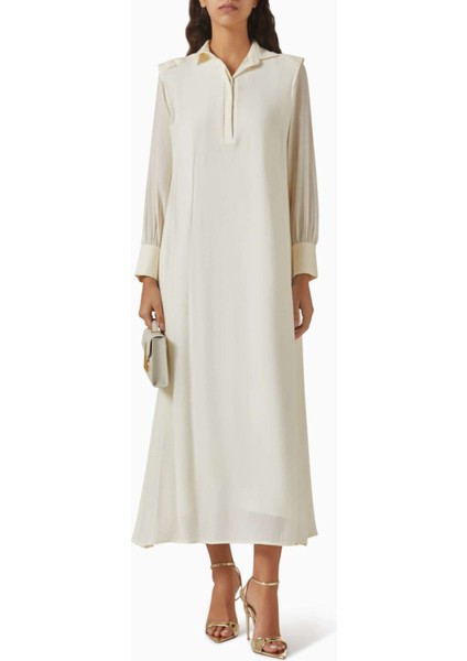Ophelia Kemerli Elbise - Crinkle Chiffon Crepe, Şık ve Rahat Tasarım indirimleri