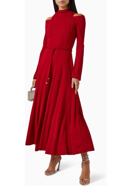 Diep Dönüştürülebilir Kemerli Elbise Rib-Knit, Off-Shoulder fiyatları