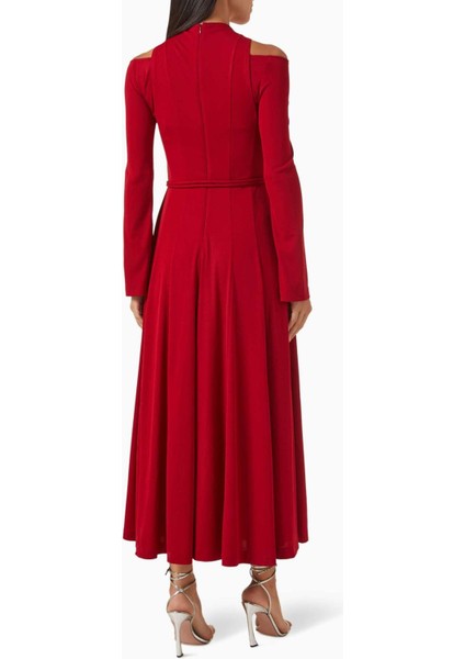 Diep Dönüştürülebilir Kemerli Elbise Rib-Knit, Off-Shoulder fırsatları