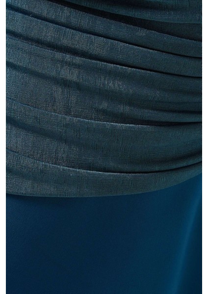 Asimetrik Midi Elbise Uzun Kollu fırsatları