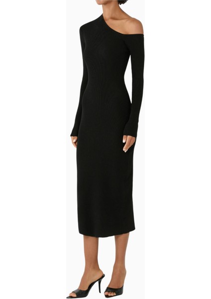 Tek Omuz Elbise Asimetrik Tasarım ve Zarif Siluet ile Modern Şıklık fırsatları