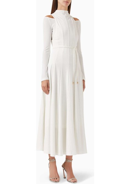 Diep Dönüştürülebilir Kemerli Elbise - Rahat Rib-Knit, Seekine Yaşama Uygun Tasarım