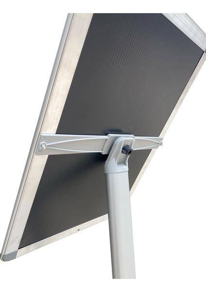 A3 29.7X42 Rondo Köşeli Menü ve Bilgilendirme Panosu Eloksal Gri Tek Ayaklı Reklam Panosu modelleri