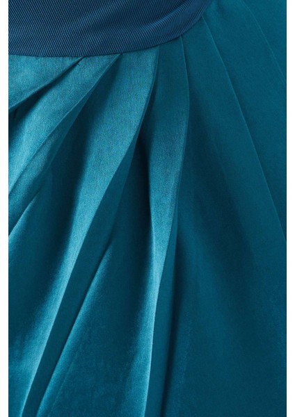 Drape Maxi Elbise - Dikkat Çekici Doku, Yüksek Yırtmaç & V-Yırtmaçlı Bel fırsatları