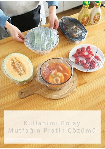 100 Adet Pratik Tazeliği Koruyan Tencere ve Tabak Bonesi Çok Amaçlı Kapak Gıda Bonesi fiyatları